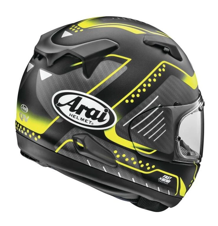 Arai Quantum-X Drone Helmet Black/Yellow / SM [Open Box] - Image 3